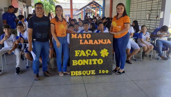 Faça Bonito | Prefeitura de Goianorte, por meio da Secretaria de Assistência Social e CRAS realizou Campanha Maio Laranja